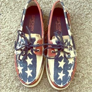 American flag sperry’s
